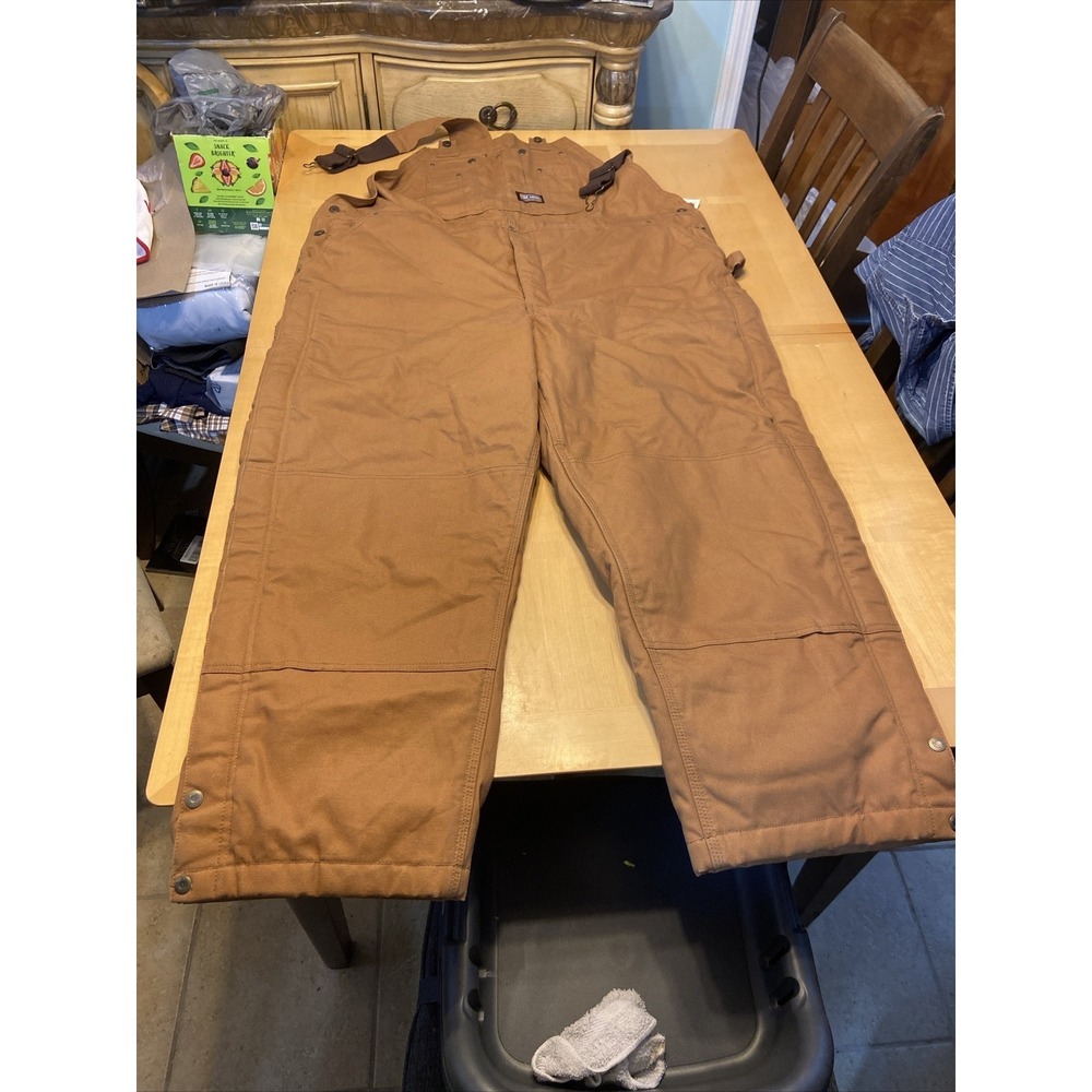 Big Smith men's overalls Lined Winter 2X Large Brown Heavy Duty